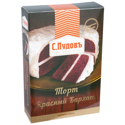 Изображение товара Смесь для выпечки С.Пудовъ Красный бархат, 400г