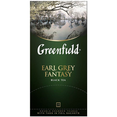 Изображение товара Чай Greenfield Earl Grey Fantasy чёрный в пакетиках, 25х2г