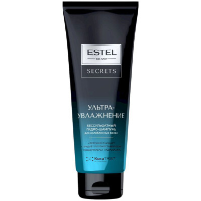 Изображение товара Гидро-шампунь Estel Secrets для ослабленных волос, 250мл