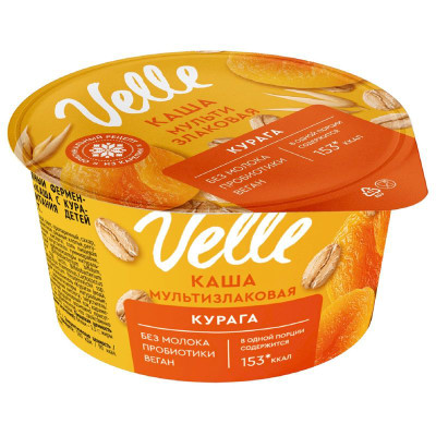 Изображение товара Каша Велле с курагой ферментированная, 170г