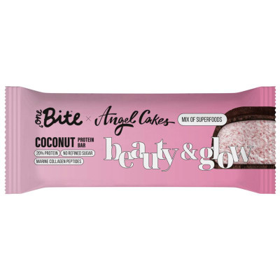 Изображение товара Батончик One Bite Кокос Суперфуд протеиновый глазированный, 50г