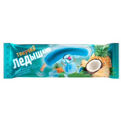 Изображение товара Десерт Ледышкин с яблочным пюре кокос-ананас, 60г