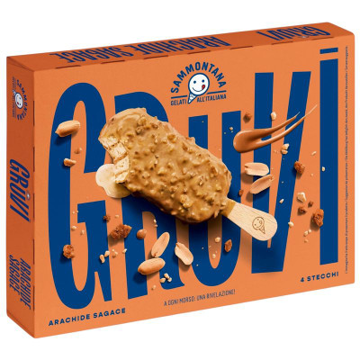 Изображение товара Десерт замороженный Итальянское мороженое Груви Арахис, 240г