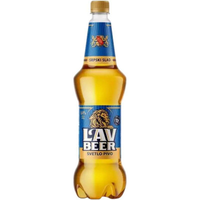 Изображение товара Пиво Lavbeer светлое 5%, 1.1л