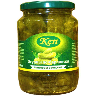 Изображение товара Огурцы Ken маринованные целые, 670г