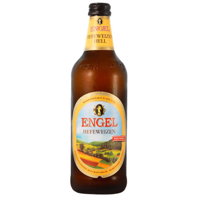 Изображение товара Пиво Engel Hefeweizen Hell пшеничное светлое нефильтрованное 5,2%, 500мл