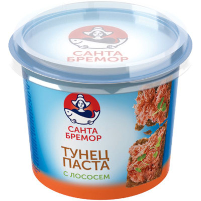Изображение товара Паста Санта Бремор с тунцом и лососем, 140г