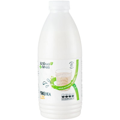 Изображение товара Ряженка 3.2% Зелёная Линия, 900г