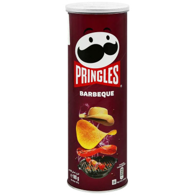 Изображение товара Чипсы Pringles картофельные со вкусом барбекю, 165г