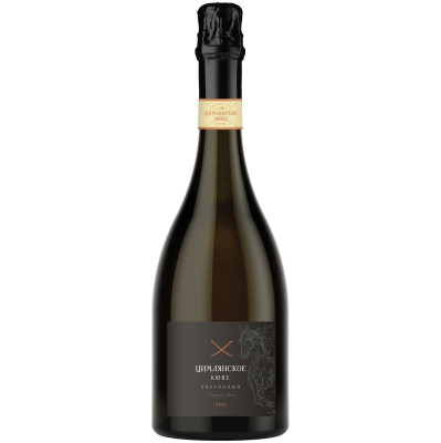 Изображение товара Вино игристое Цимлянское Кюве Цветочный белое полусухое 12%, 750мл