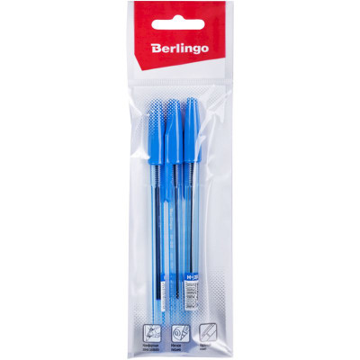 Изображение товара Набор ручек Berlingo H-30 шариковых синие 0,7мм, 3шт