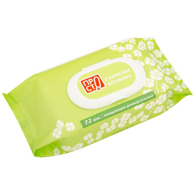Изображение товара Салфетки влажные универсальные Пр!ст, 72шт