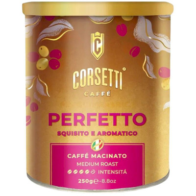 Изображение товара Кофе Corsetti Perfetto молотый, 250г