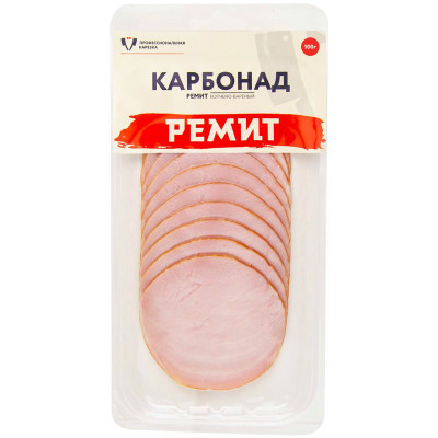 Изображение товара Карбонад из свинины Ремит копчёно-варёная, 100г