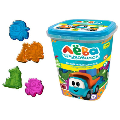 Изображение товара Мармелад Грузовичок Лёва Манго-Ежевика-Вишн-Клубника, 180г