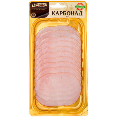 Изображение товара Карбонад Егорьевская По-Егорьевски копчёно-варёная нарезка, 115г