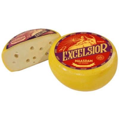Изображение товара Сыр Excelsior Maasdam твёрдый 45% БЗМЖ