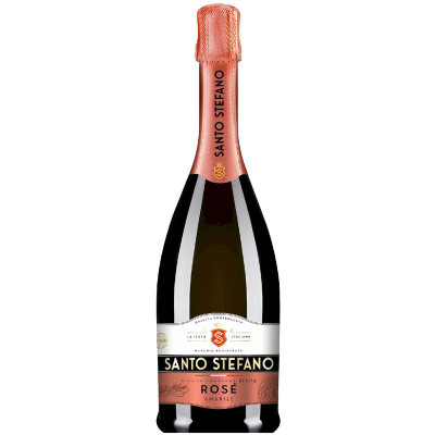 Изображение товара Сидр Santo Stefano розовый полусладкий 6%, 750мл