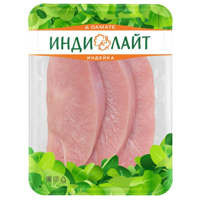 Изображение товара Стейк из грудки индейки ИндиЛайт охлажденный, 525г