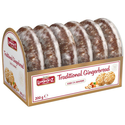 Изображение товара Пряники Henry Lambertz на тонкой вафле в глазури, 200г