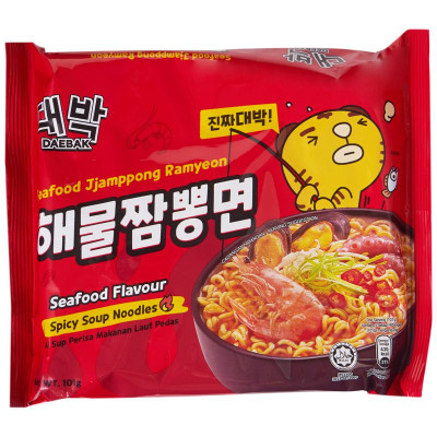 Изображение товара Лапша Daebak Ramen с морепродуктами, 101г