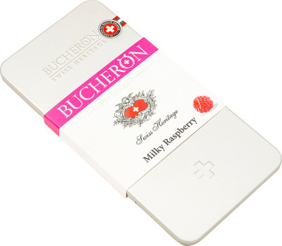 Изображение товара Шоколад молочный Bucheron с малиной, 100г