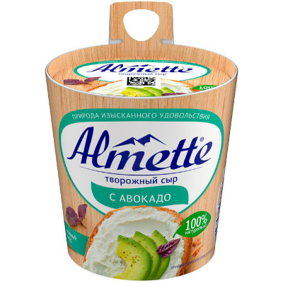 Изображение товара Творожный сыр Almette с авокадо 63%, 150г