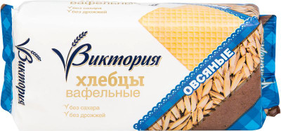 Изображение товара Хлебцы Вкусная Фантазия Виктория овсяные вафельные, 60г