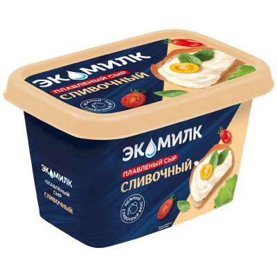 Изображение товара Сыр плавленый Экомилк Cливочный 55%, 350г