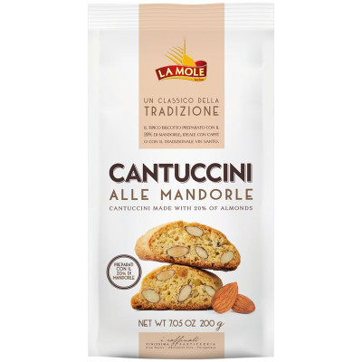 Изображение товара Печенье La Mole Cantuccini с миндалем, 200г