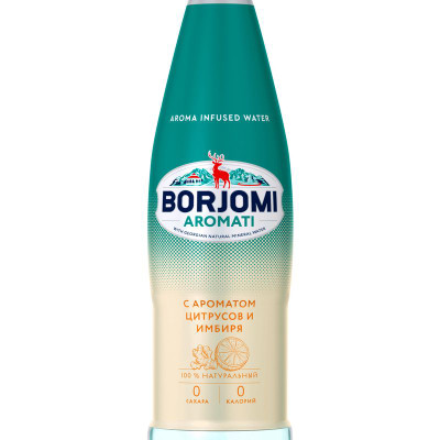 Изображение товара Напиток газированный Borjomi Aromati цитрус-имбирь, 1л