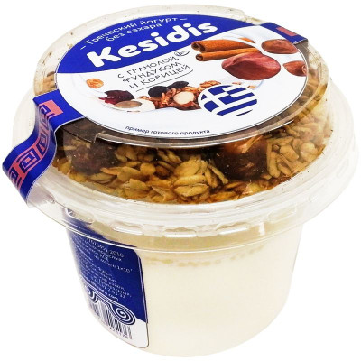 Изображение товара Йогурт Гранола греческий с фундуком и корицей термостатный 8%, 200г