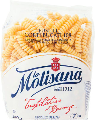 Изображение товара Макароны La Molisana Fusilli Corti Bucati №108 пружинки, 450г