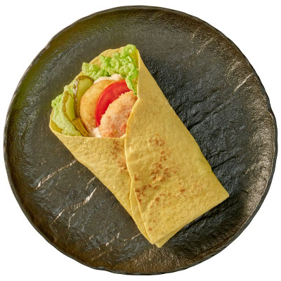 Изображение товара Тортилья с куриным филе хашбрауном и овощами Перекрёсток Select, 245г