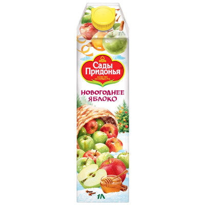 Изображение товара Напиток Сады Придонья Новогоднее яблоко, 1л
