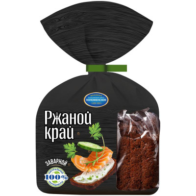 Изображение товара Хлеб Ржаной Край заварной нарезка, 300г