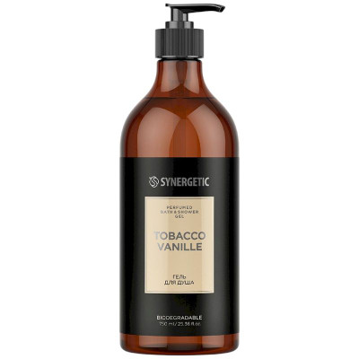 Изображение товара Гель для душа Synergetic Табак-ваниль парфюмированный 750 мл