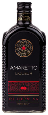 Изображение товара Ликёр Delicato Амаретто Вишня десертный 22%, 500мл