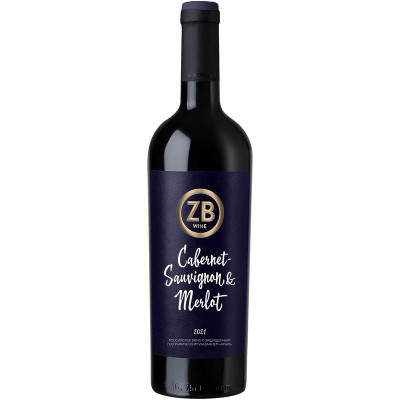 Изображение товара Вино ZB Cabernet Sauvignon и Merlot красное сухое, 750мл