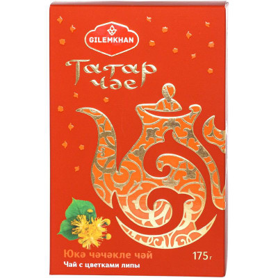 Чай Gilemkhan с цветками липы цейлонский чёрный, 175г
