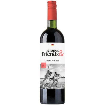 Изображение товара Вино Grapes & Friends Areni Malbec красное сухое 12%, 750мл