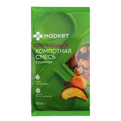 Изображение товара Смесь компотная из сухофруктов Маркет, 500г
