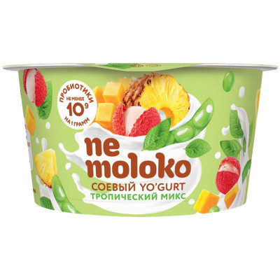 Изображение товара Продукт соевый Nemoloko Yogurt тропический микс обогащённый, 130г