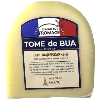 Изображение товара Сыр Province Du Fromage Tome de bua из козьего и коровьего молока полутвёрдый 41%, 150г