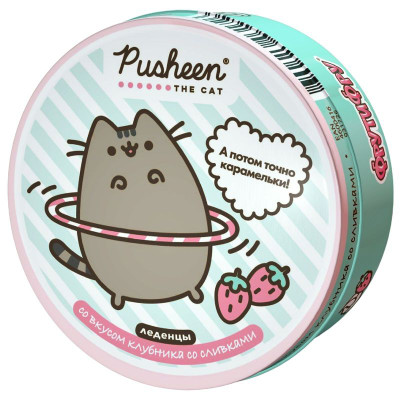 Изображение товара Карамель Pusheen Фрутифру со вкусом клубники со сливками, 180г