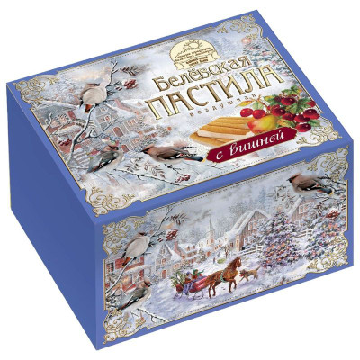 Изображение товара Пастила Старые Традиции Белёвская Воздушная с вишней, 200г