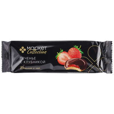 Изображение товара Печенье клубника сдобное Маркет Collection, 137г