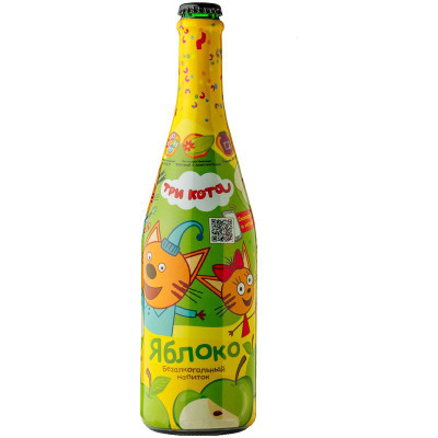 Изображение товара Напиток газированный Ми-Ми-Мишки Яблоко с соком 750мл