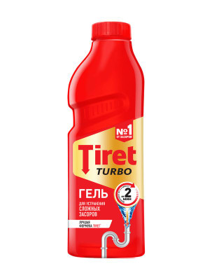 Изображение товара Гель Tiret Turbo для устранения засоров, 1л