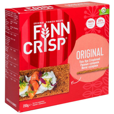 Изображение товара Сухарики Finn Crisp Original ржаные, 200г